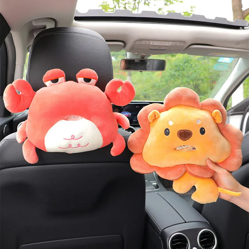 

Cartoon Cute Hanging Creative Sun Visor Car Napkin Box Creatvie Car Seat Back Tissue Box