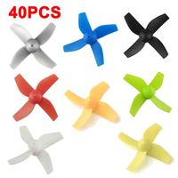 40PCS/Lot 4-Leaf Blade Propeller Spare Parts Kit for JJRC H36 NH010 Mini RC Quadcopter Drone Maple Leaf Accessory