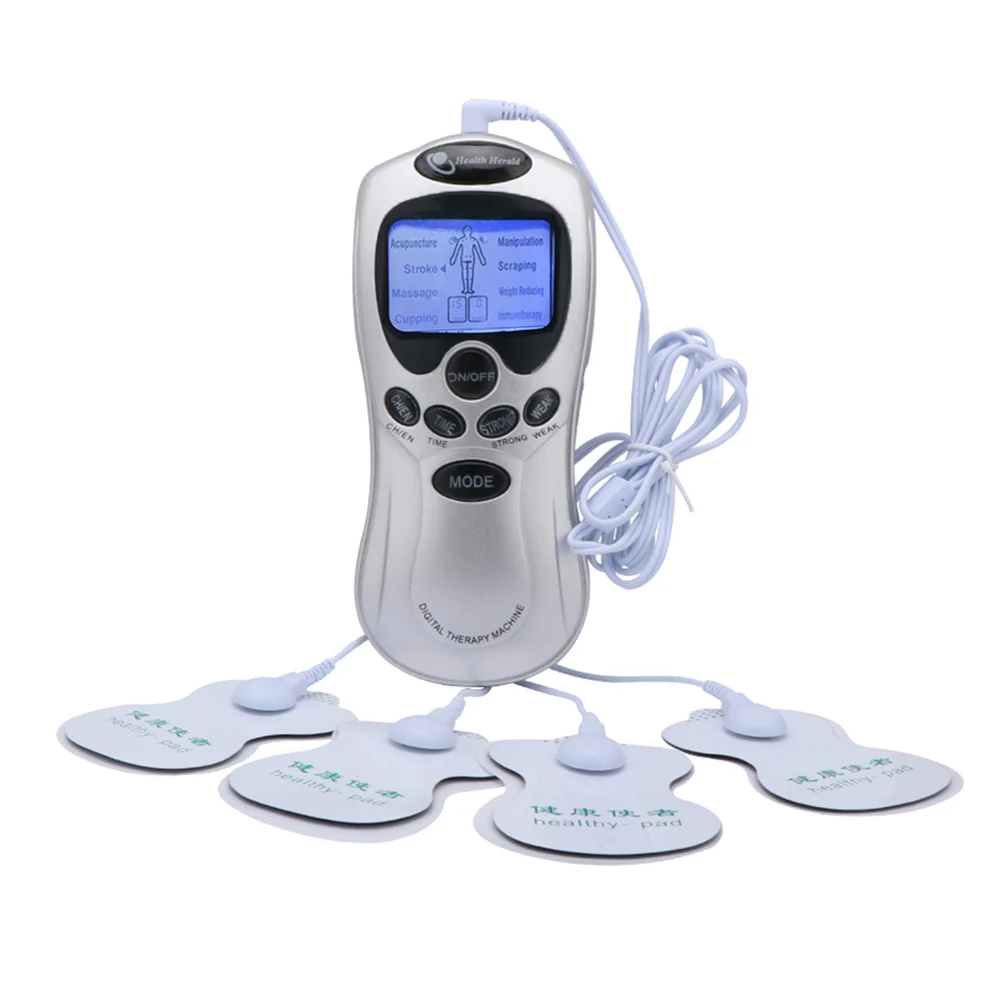 Tens Machine Herald estimulador muscular EMS, masajeador corporal de pulso de acupuntura, dispositivo de masaje de terapia de presión Digital,