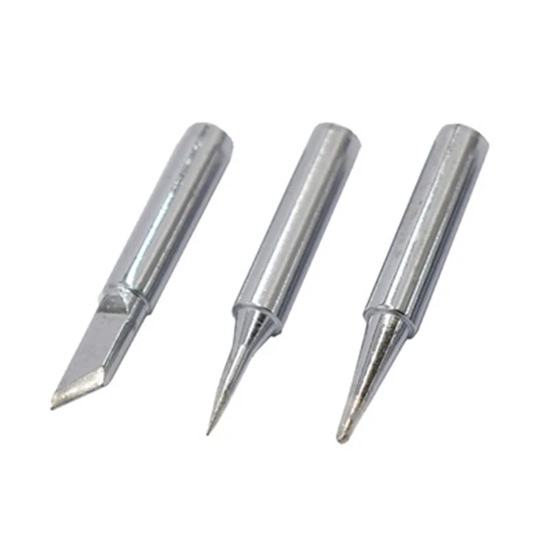 5PCS  Pure Copper Soldering Iron Head 936 Soldering Iron Head Set  Electric Soldering Iron Tip I+B+K+2.4D+3C