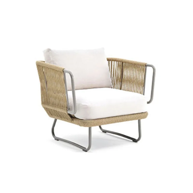 Freizeit Outdoor Rattan Sofa Modell Zimmer Garten Hof Balkon Möbel Nordic Wohnzimmer Stuhl