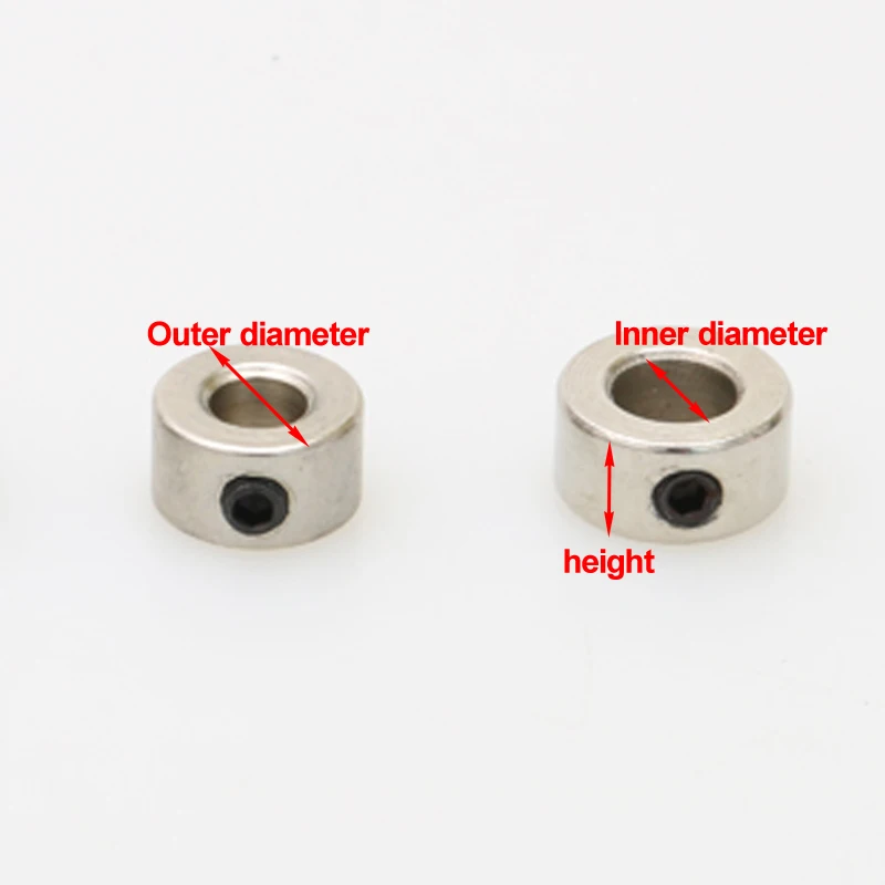 10PCS Metal Bushing Wheel Lock Card Holder Stainless Steel Small Shaft Sleeve Fixed Fastening Handmade for RC DIY Model Parts