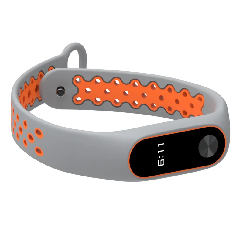 Strap for Mi Band 2 Bracelet Wristband for Xiaomi Band 2 Silicone Breathable Wrist Opaska Pasek for Miband Correa Wrist Straps