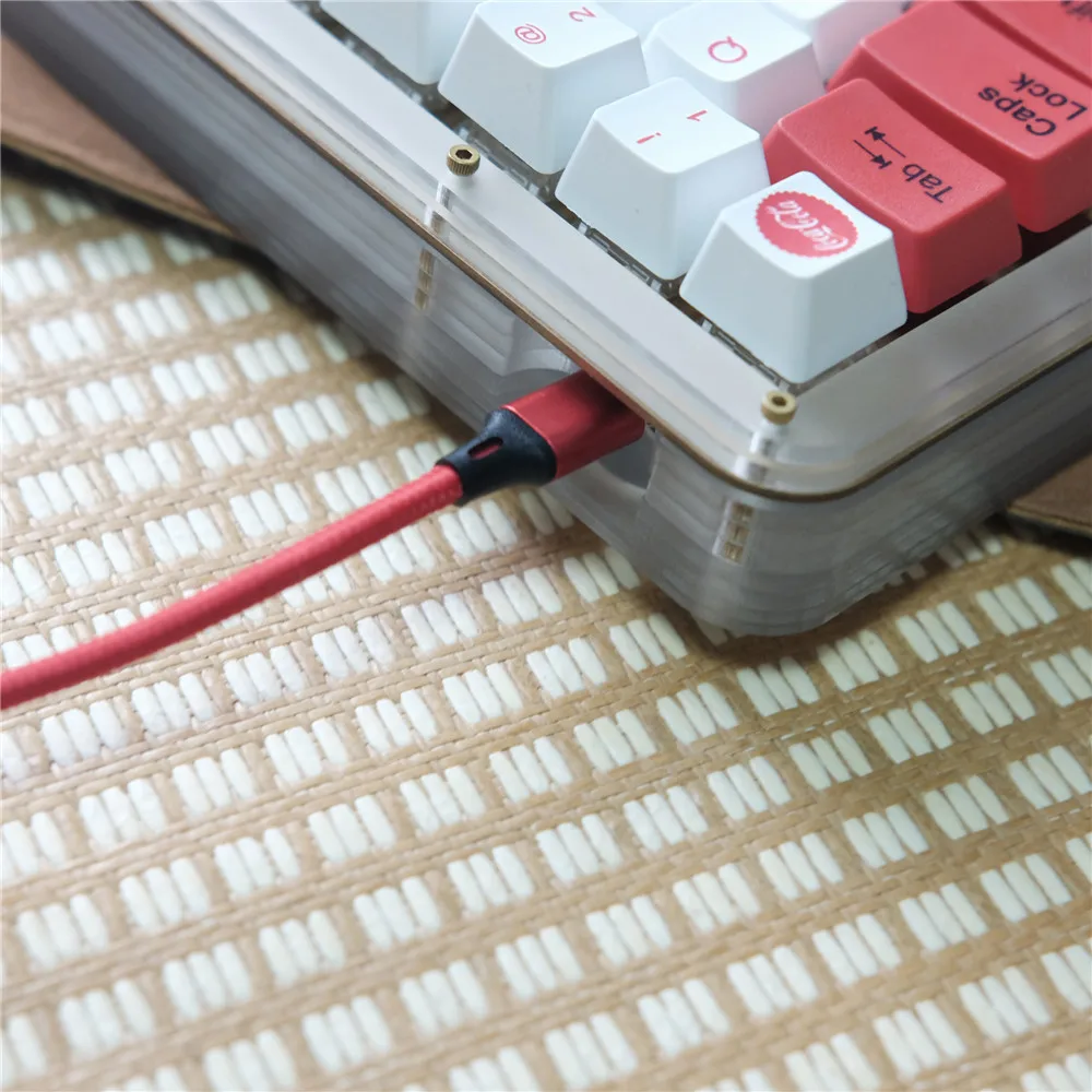 USB Metropolis Coiled Cable Aviator Connector Mechables Type c Coiling Keyboard Cable For Mechanical Keyboard