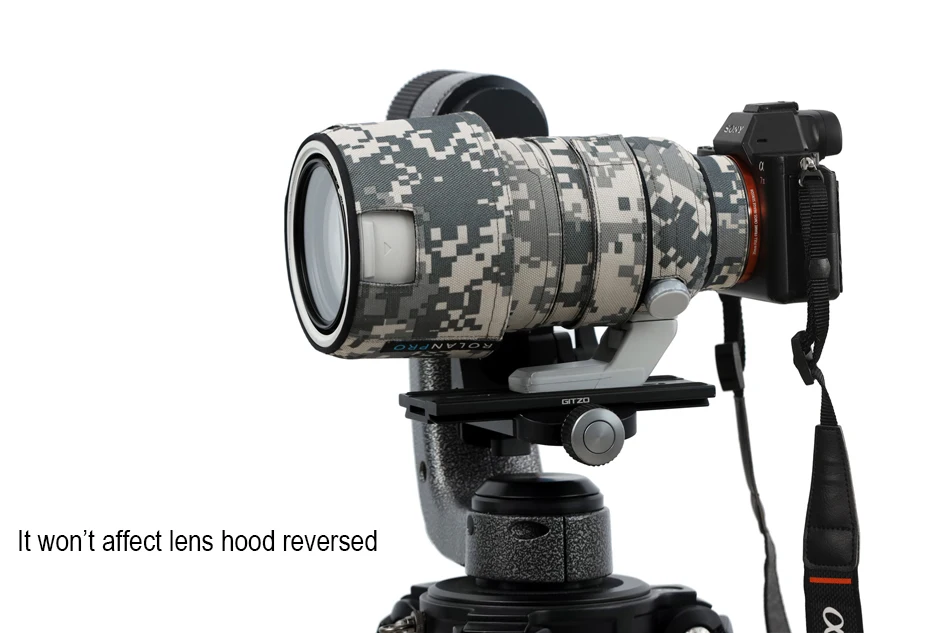 ROLANPRO Waterproof Lens Coat for Sony FE 70-200mm F/2.8 GM OSS II Camouflage SEL70200GM2 Lens Protective Case Guns Cover