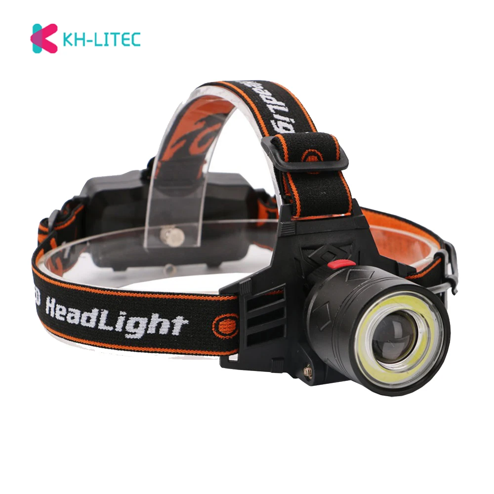 1*XML-T6+1*COB LED Headlight 4 Modes USB Charging Headlamp Camping Head Torch Lamp Hunting Lantern Light for Night Fishing