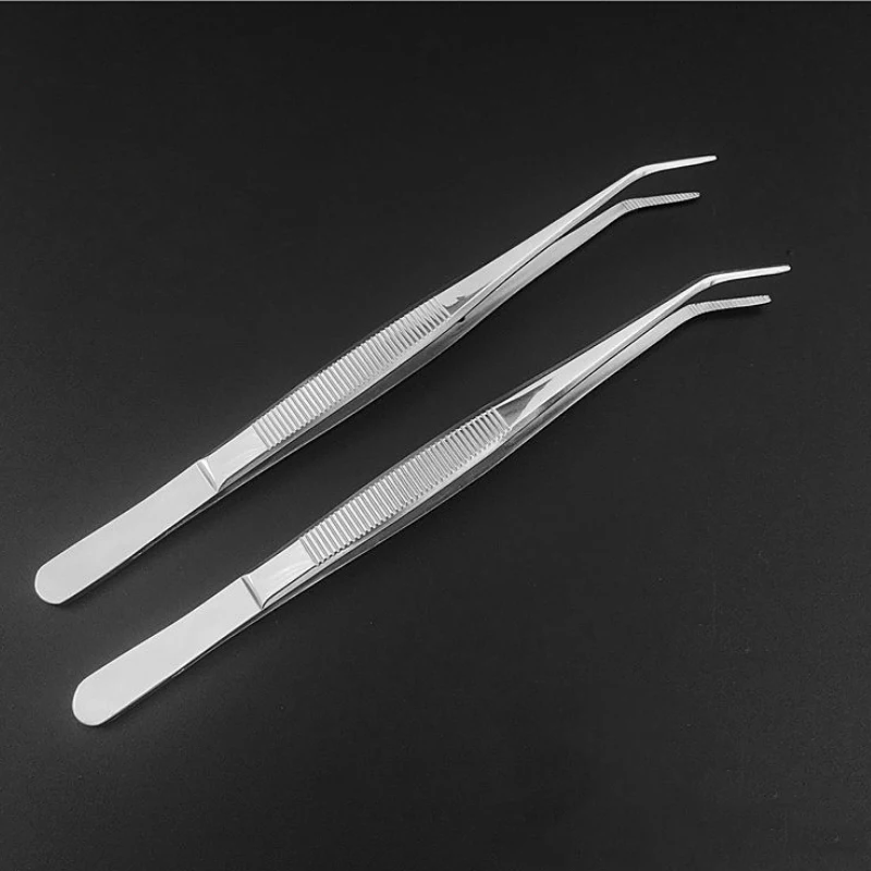 1 Pcs Eyebrow Trimmer Eyelash Tweezers Stainless Steel Oblique Eyebrow Pliers Convenient False Eyelashes Beauty Tool