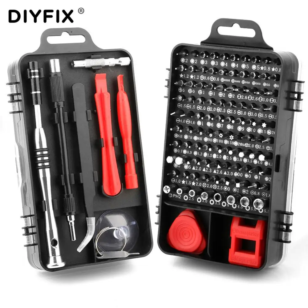 110 in 1 Magnetic Screwdriver Set Torx Pentalobe Tweezers CellPhone PC Toys Watch Open Repair Tool Kit Electronic Hand Tools Set