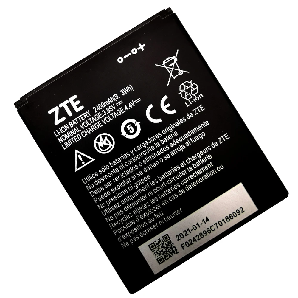 2021 Years 100% Original High Quality 2400mAh Li3824T44P4h716043 Battery For ZTE Blade A520 A521 BA520 Mobile Phone Battery