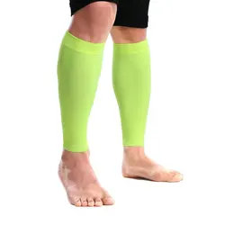 S06 Knitted Compression Crus Supporter-One-Pair Package (fluorescencyjny zielony)