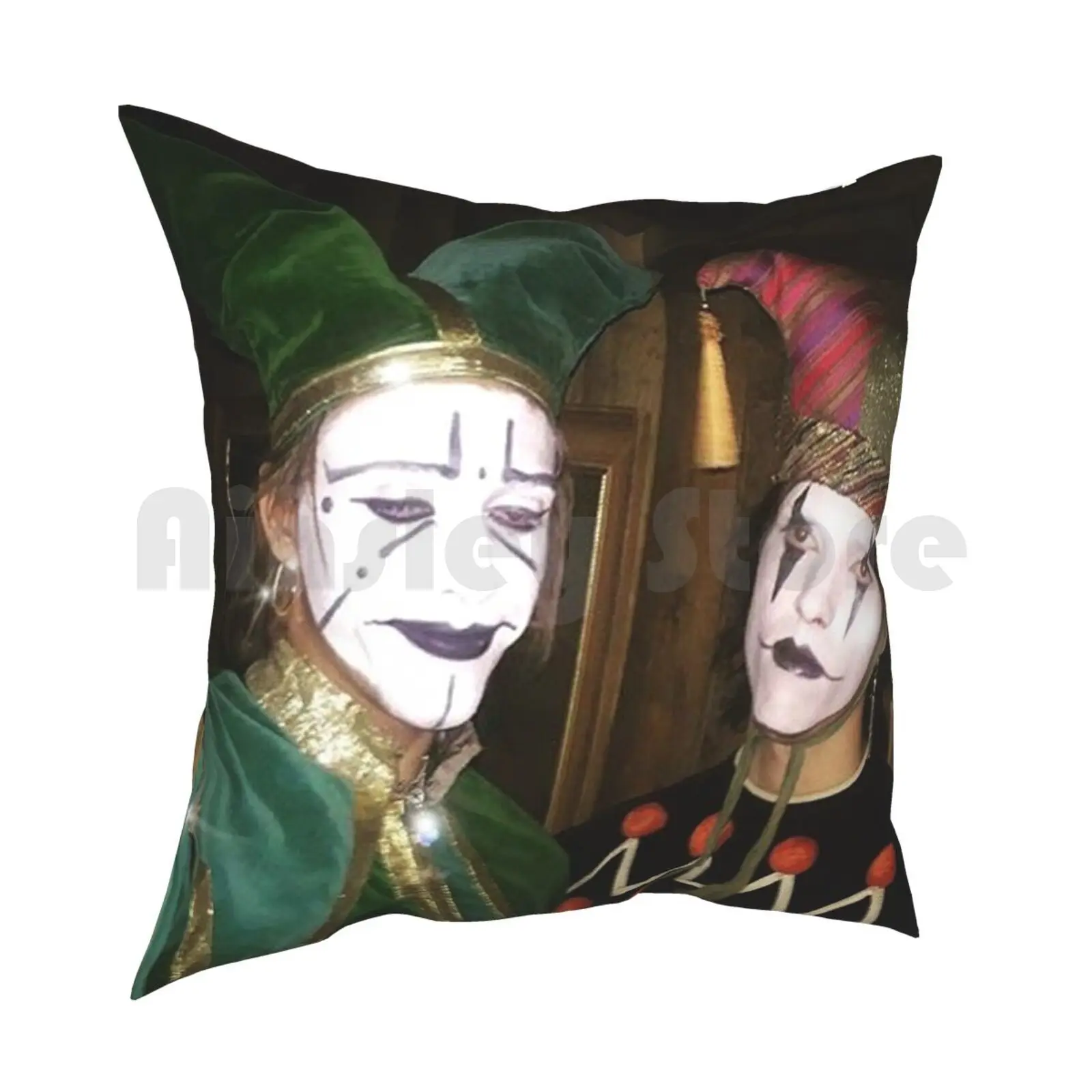 The Garden Pillow Case Printed Home Soft Throw Pillow Thegarden Band Puzzleband Puzzle The Garden Band Indie Clown