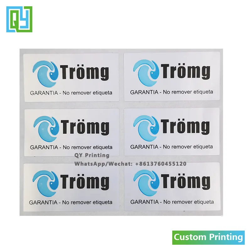 1000Pcs 20X40Mm Gratis Verzending Custom Security Label Sticker Seal Stickers Envelop Security Leegte Open Safty Sticker