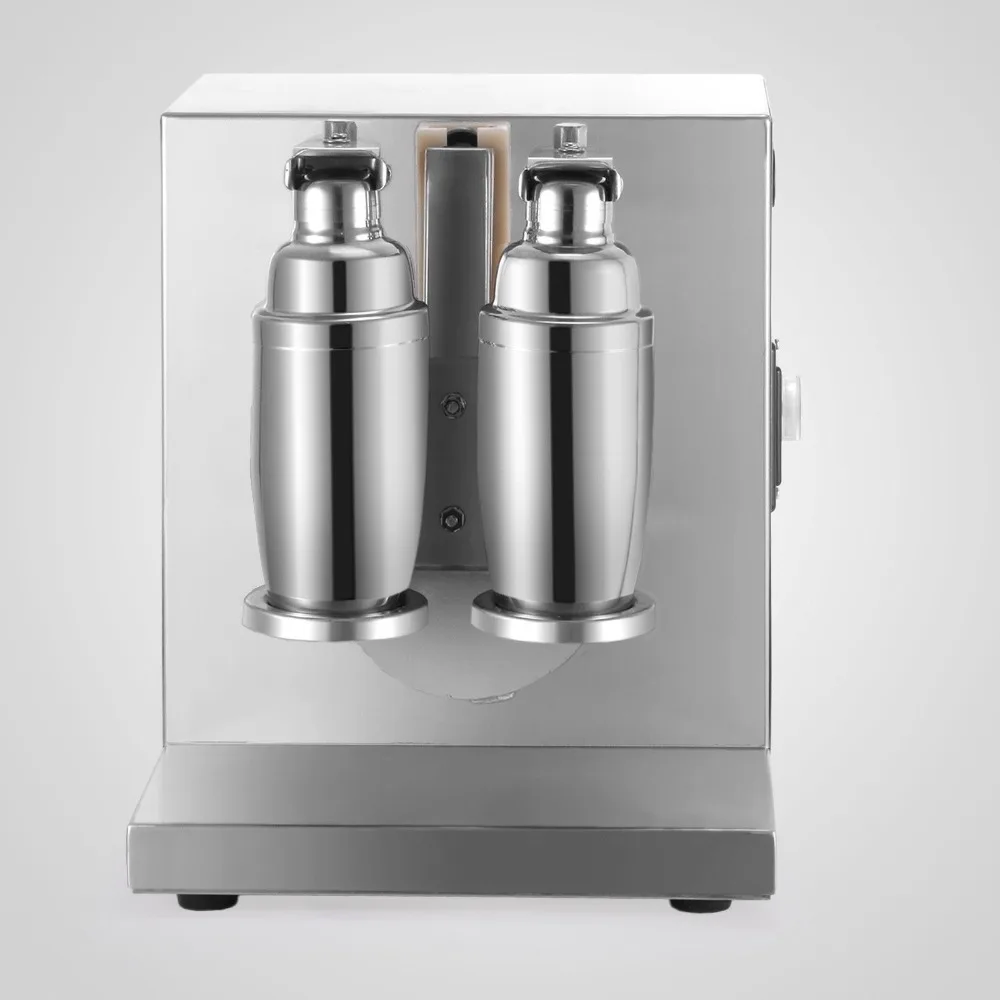 Electric auto double-Frame milk tea shaking machine stainless steel Bubble Boba shaker