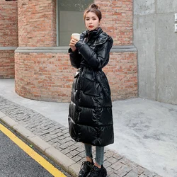 2021 new winter jacket women thick warm down cotton long parka coat ladies large size loose Korean winter coat women elegant