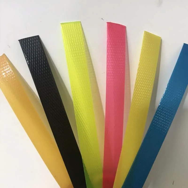 16mm 500g Candy Color Flat Synthetic PE Rattan Material Furniture Accessory Home Handmade Cane Knit Repair Hanging Basket Chair