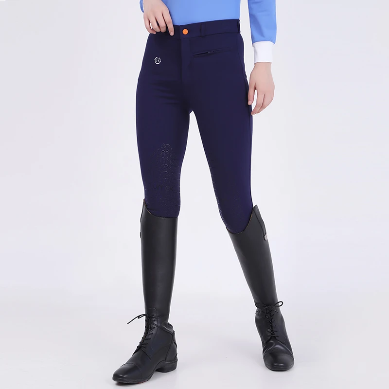 Silicone Horse Riding Pants Equestrian Women Clothes Trousers Ladies Leggings Strechy Tights Horse Rider Back Equipments Female