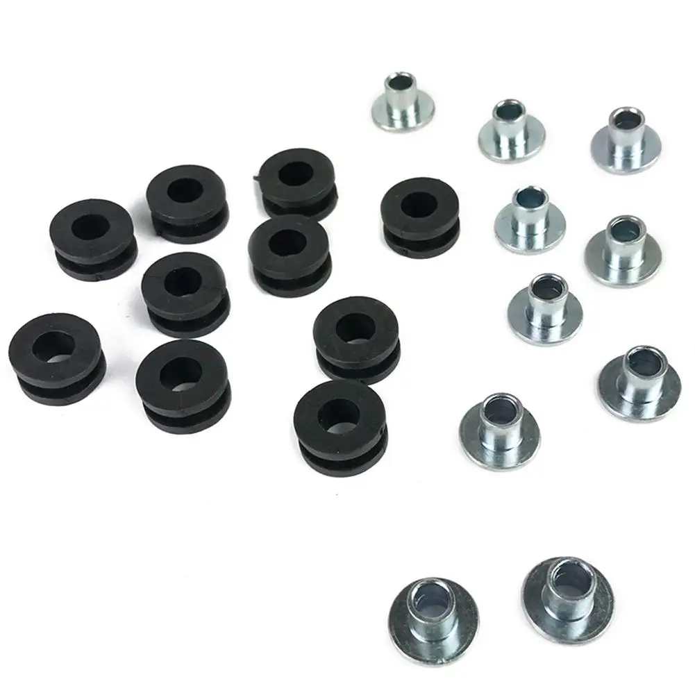 10 Set Motorcycle Rubber Grommets Bolt Kit Pressure Relief Cushion Accessories Replacement Auto Moto Accessories
