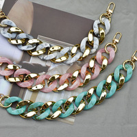 Top handle stripe chain phone case chains Plastic Lady handbag straps high quality plastic chain rubber touching  hot design