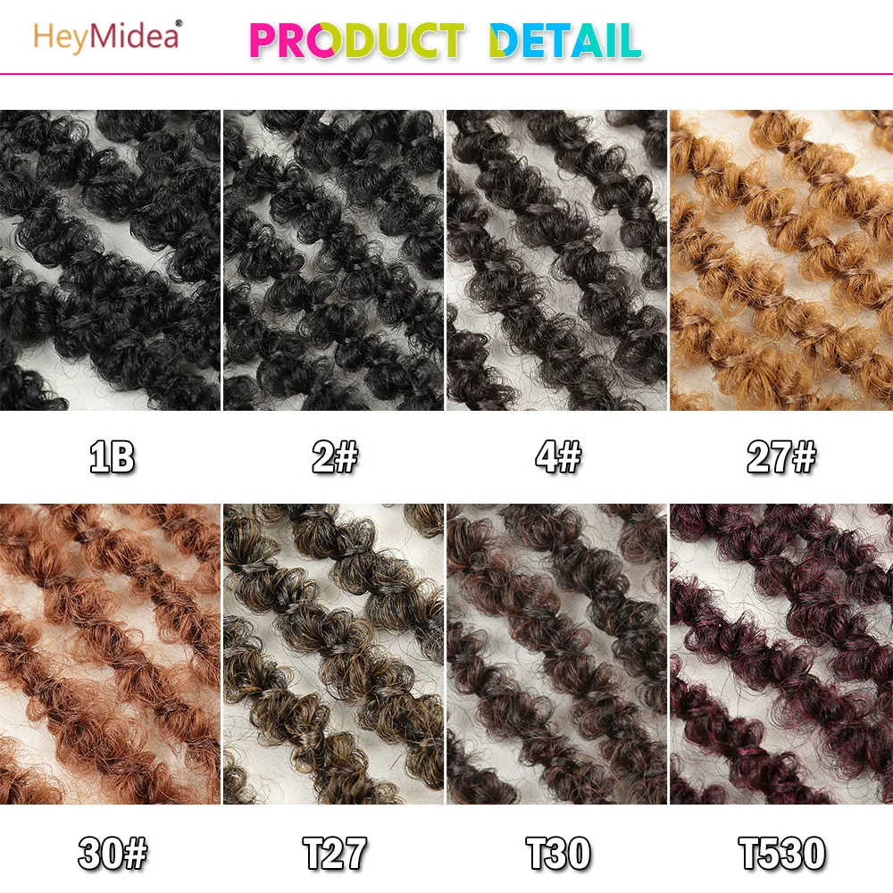 12Inch Synthetic Crochet Braids Pre-twisted Passion Twist Hair Extensions Flufly Butterfly For Women HeyMidea