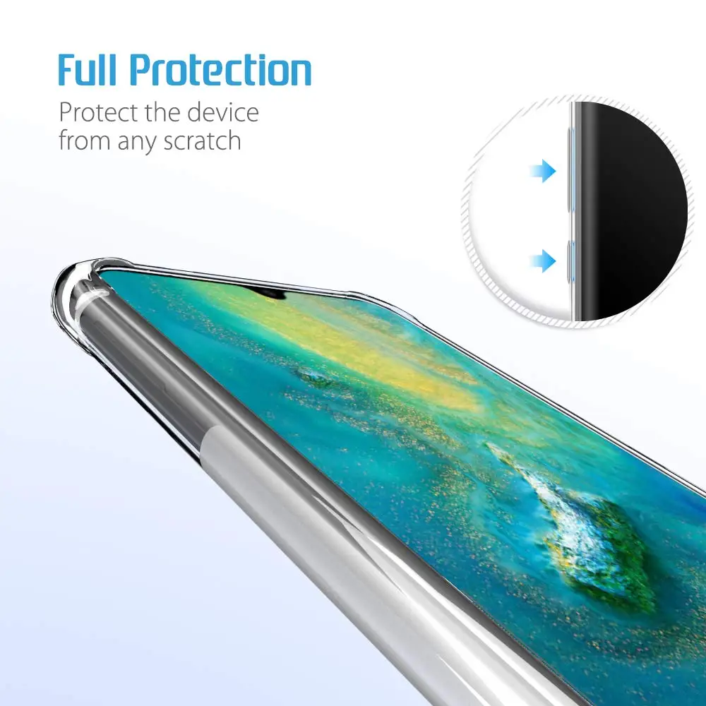 Soft Silicone Case For Huawei Mate 20X 5G Phone Luxury Premium Crystal Soft Shockproof tpu Clear Back Cover For Huawei Mate 20