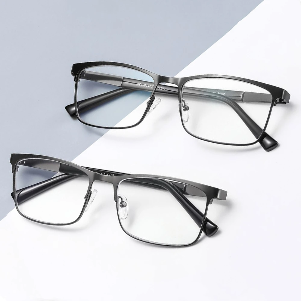 Modegeschäft Lesebrille für Männer Frauen klassische Metallrahmen Leser Brille Herren presbyopische optische Brille 1.0 ~ 4,0