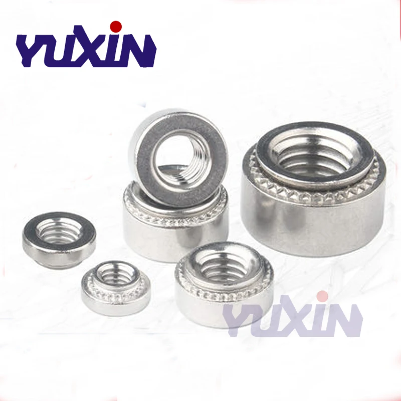 Self Clinching Nuts CLS-M2 M2.5 M3 M4 M5 M6 M8 M10-0,1,2 Swage Nut 304 Stainless Steel Pressure Riveting Nut Press Nut Plug Nuts