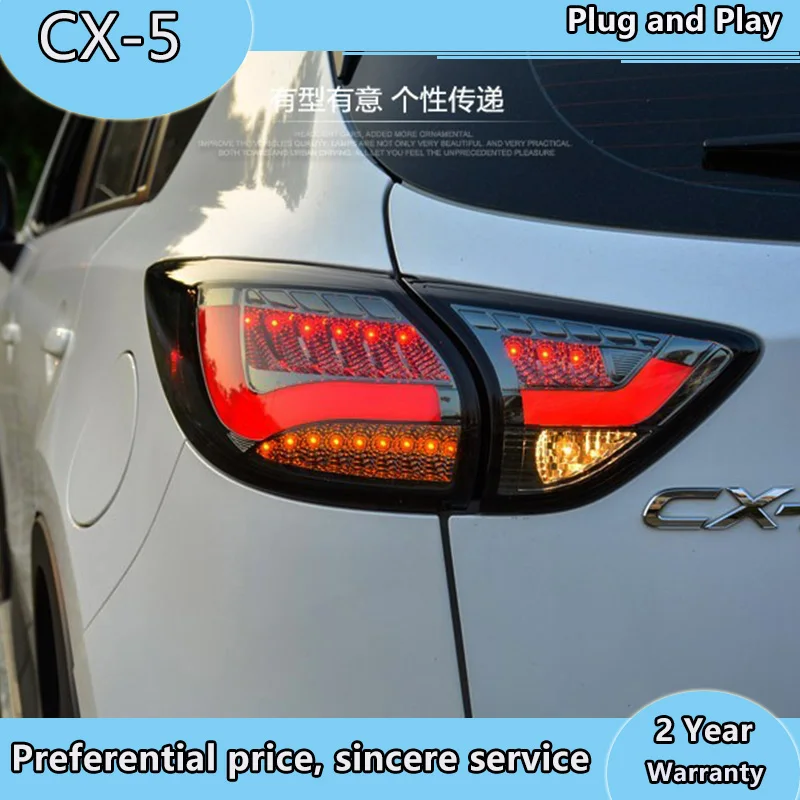 Car Styling for Mazda CX-5 Tail Lights Taiwan Sonar Mazda CX-5 LED Tail Light Rear Lamp DRL+Brake+Park+Signal