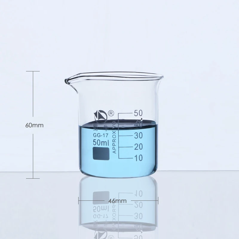 Lab High Borosilicate Glass Beaker Laboratory Graduated 25 50 100 200 250 500 1000 2000 3000 5000 10000mL