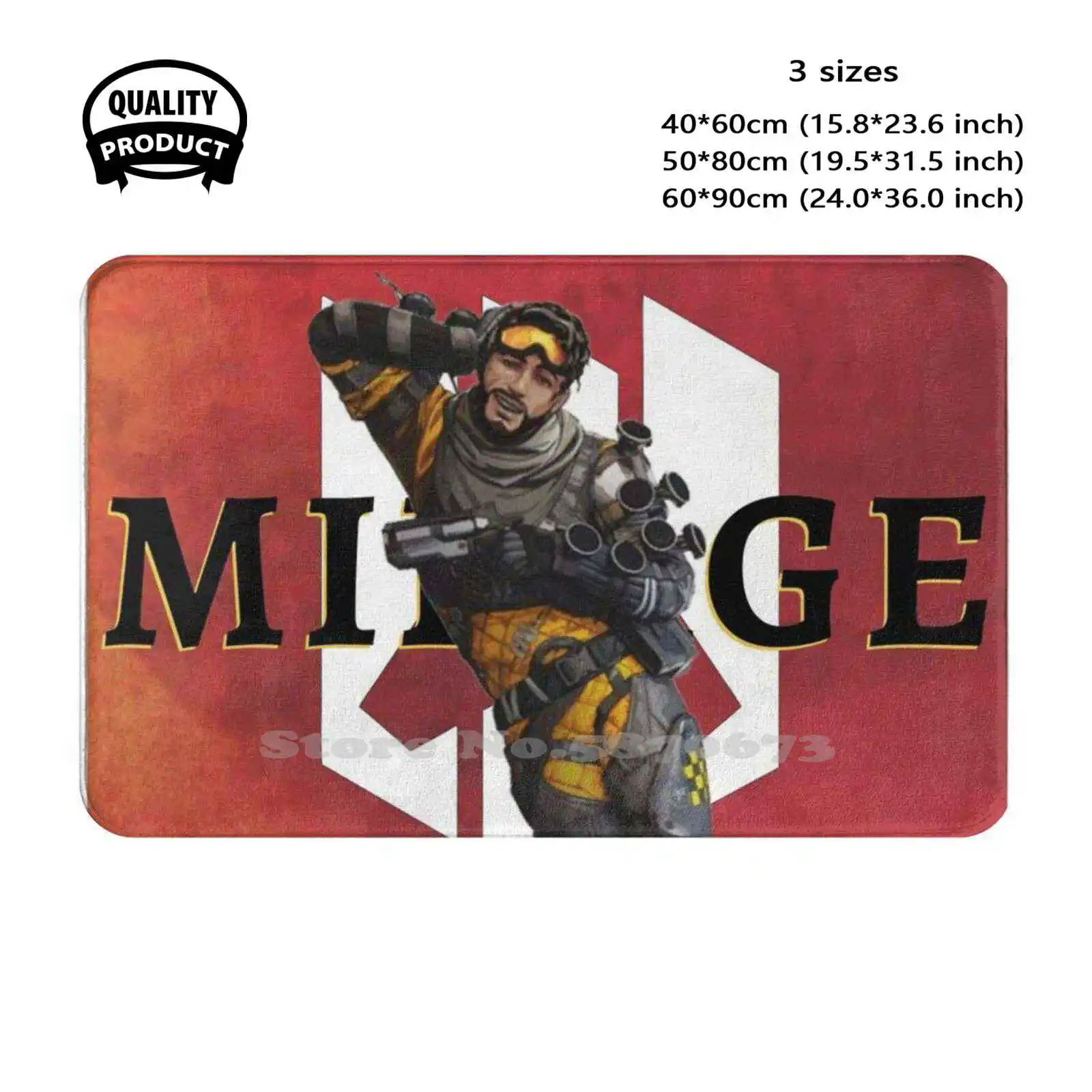 This Is Mirage | Apex Legends | Apex Champion Soft Cushion Home Carpet Door Mat Car Rug Streamer Gaming Girl Gamer Girl Gaming