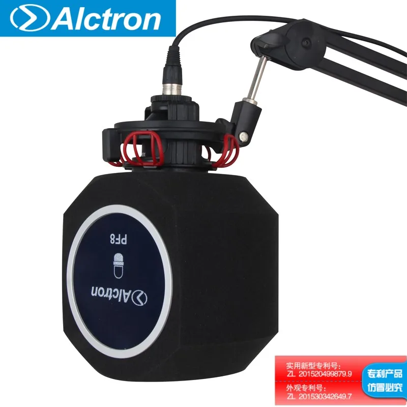 Alctron PF8 simple studio mic screen Acoustic filter recording Mic Pop Filter Mic cover noise reduction wind shield foam