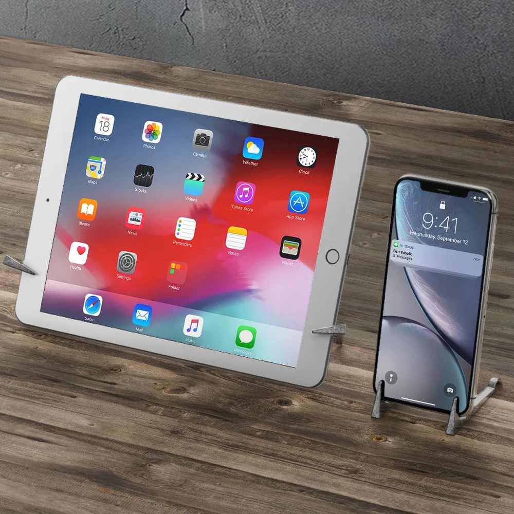 موضة صغيرة مرساة الهاتف مكتب جبل حامل للهاتف حامل قوس للهاتف الخليوي المحمول أقراص قوس في الهواء الطلق