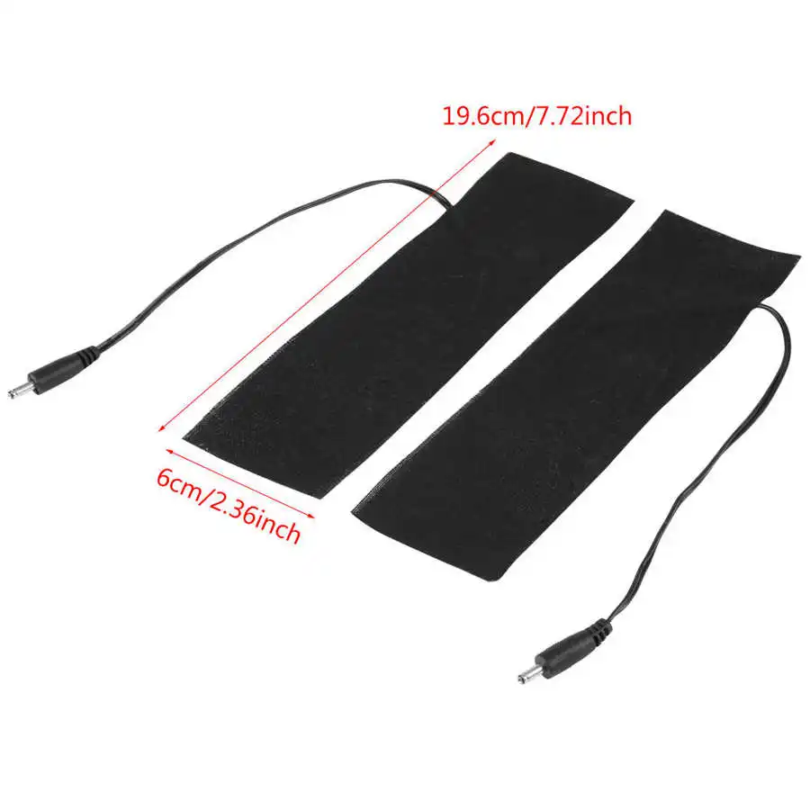 1 Pair 5V USB Electric Heating Pad Carbon Fiber Heated Sheet Winter Warmer Element Film Heater for Shoe Insoles Warm Feet Pad