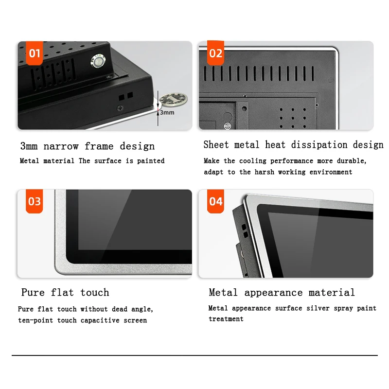 Imagem -06 - Mini Computador Capacitivo do pc do Painel de Toque Computador Industrial All-in1 Core I33217u Wifi Rs232 com Win 12 10 15 17