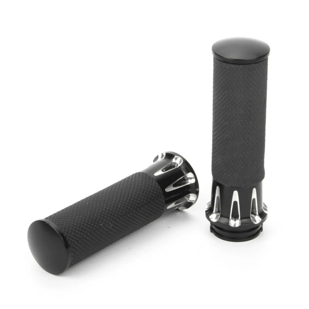 

Universal 1"25mm Black CNC Handle Bar Hand Grips for Harley Sportster Touring Dyna Softail 96-later Motorcycle