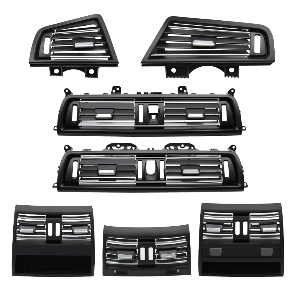 Akcesoria samochodowe LHD RHD Chromowana osłona wylotu kratki wentylacyjnej do BMW serii 5 F10 F11 520 525 528 530 535
