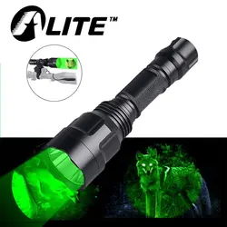 TMWT C8 LED Flashlight Long Range Ultraviolet UV 365nm 395NM Blue 450NM Red or Green Light Tactical Torch for Outdoor Hunting