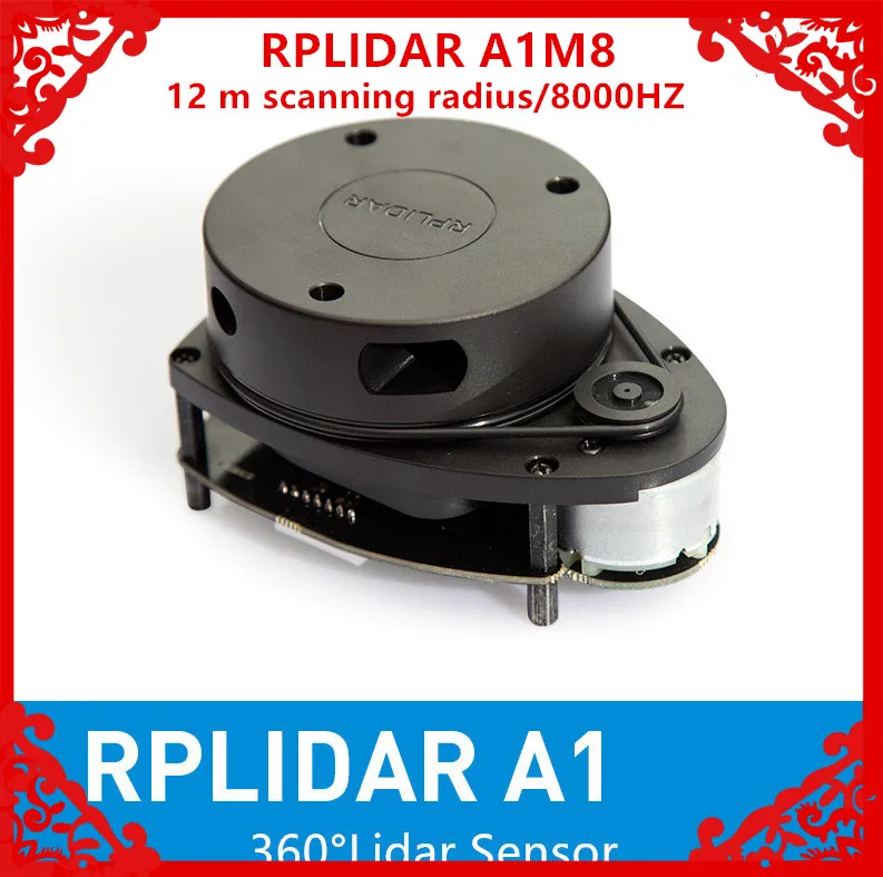 Slamtec RPLIDAR A1 8000HZ 2D 360 degree 12 meters scanning radius lidar for ROS Navigation obstacle avoidance SLAM mapping A1M8