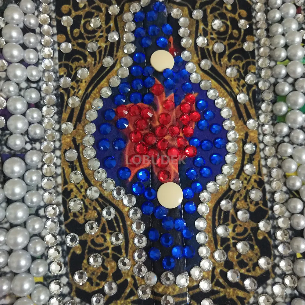 Traje de escenario Vintage Sexy con estampado de perlas, chaqueta con mangas abullonadas, pantalones cortos, traje de baile, Bar, club nocturno, cantante, bailarina, ropa de actuación