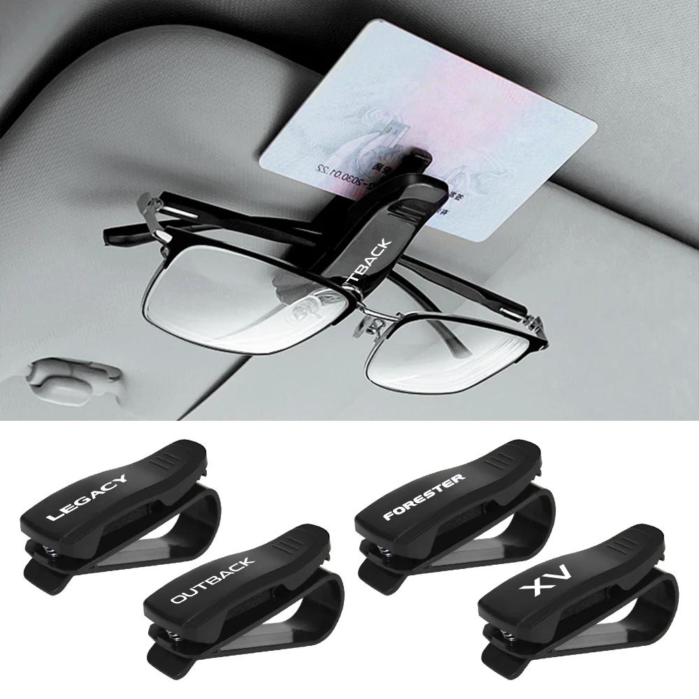 Car Glasses Clip Case Holder For Subaru Forester XV Outback Legacy WRX Tribeca Levorg BRZ Crosstrek Exiga Ascent Car Accessories