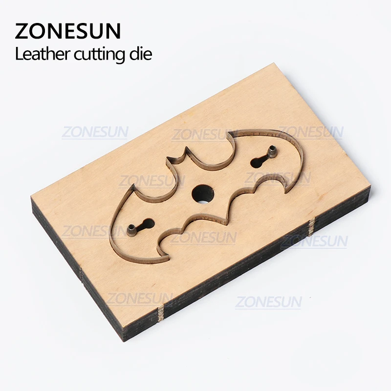 ZONESUN Bat Customized Leather Cutting Die Leather Diy Craft Wire Earphone Collector Wooden Template Punch Cut Steel Rule Die