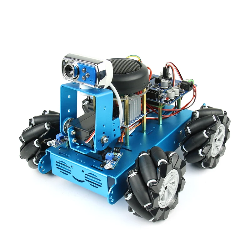 Raspberry Raspberry Pi 4B Mecanum Wheel AI Vision Robot Omni-directional Wheel OpenCV Smart Car