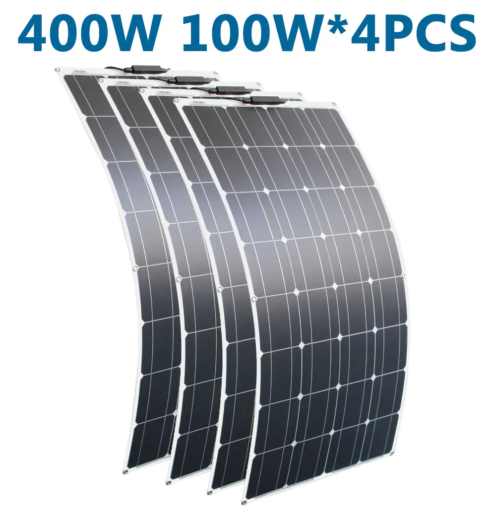 DGSUNLIGHT 100W 200W 12V Draagbaar Zonnepaneel Flexibel 18V 800W Paneelcellen Monokristallijn Silicium