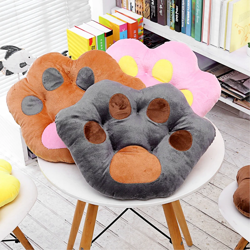 

Bedding Outlet Bear Claw Chair Seat Cushion Kids Favorite Sofa Throw Pillow Cute Thick Cushion Gifts Cojines Home Decor Cushion