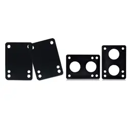 Almohadilla elevadora para monopatín, cubierta suave para Longboard, junta de puente a prueba de golpes, 3mm/6mm, 2 unidades