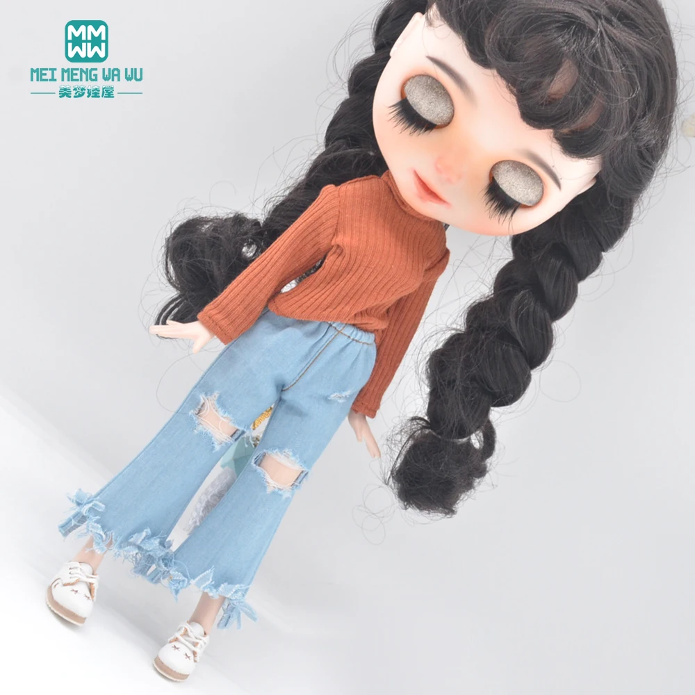 Clothes for doll Fashion turtleneck sweater fits 28-30cm Blyth Azone OB22 OB24 doll gift