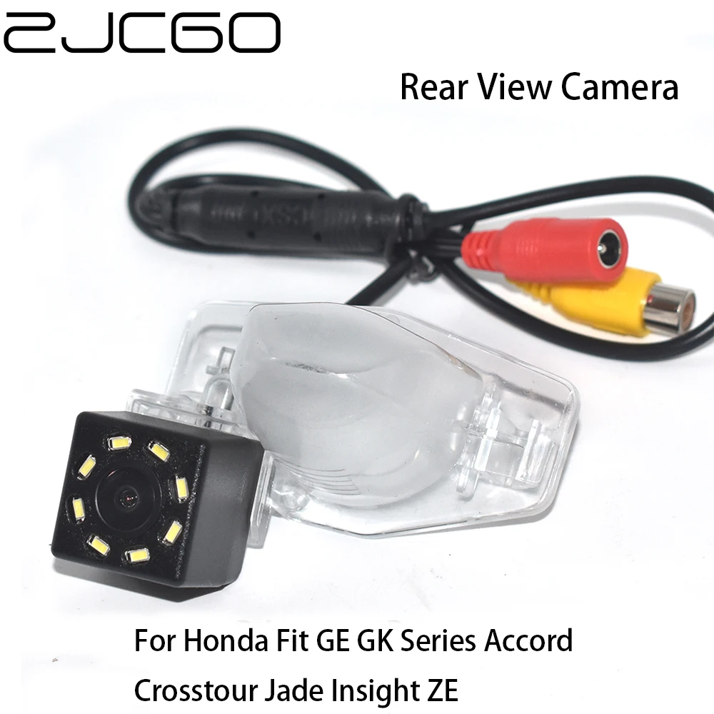 

ZJCGO CCD Car Rear View Reverse Back Up Parking Night Vision Camera For Honda Fit GE GK Series Accord Crosstour Jade Insight ZE