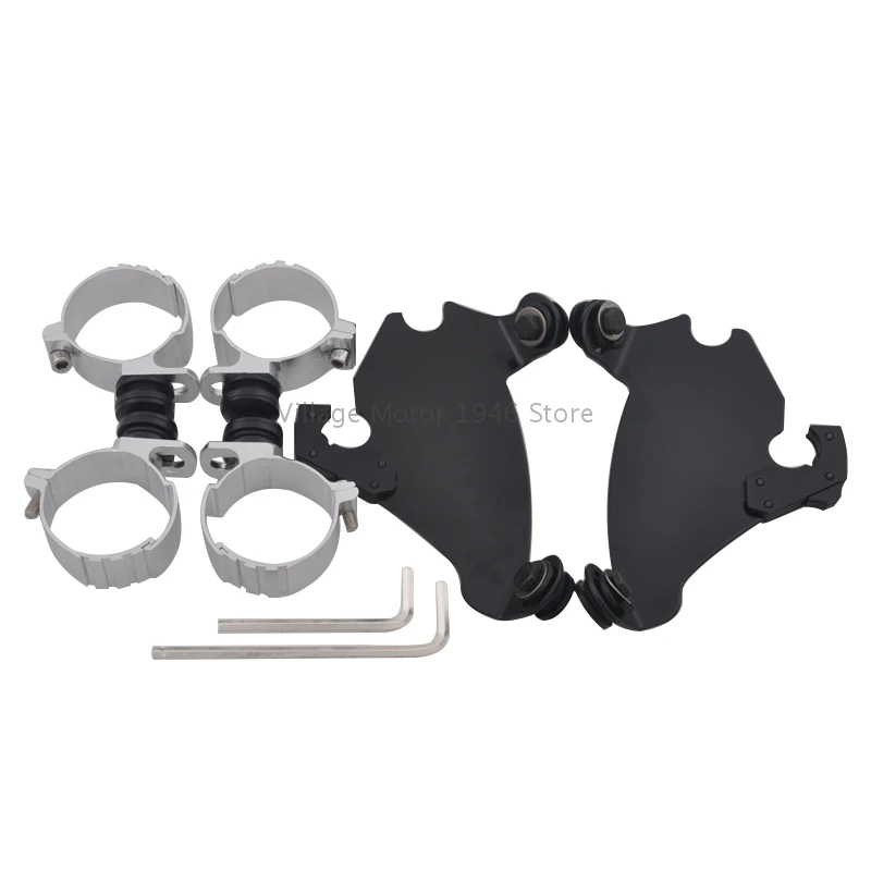 Picture 6: Motorcycle Parts Bracket Gauntlet Headlight Fairing Trigger Lock Mount Kit 49MM for Harley Davidson Dyna Fairing XL 1986-2016