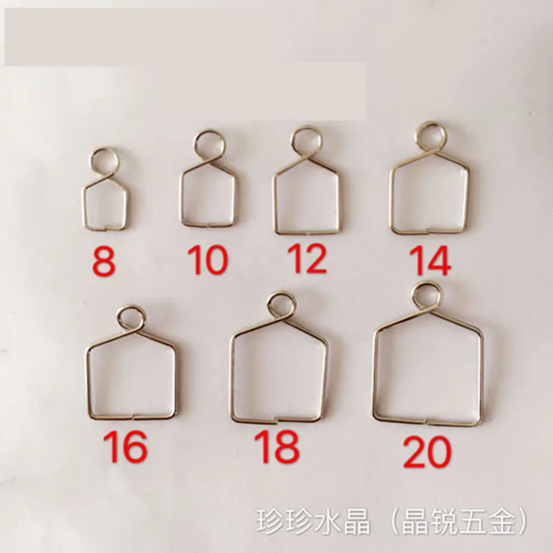 1000pcs 8-20mm Stainless Steel Buckle Hook Connector Pins For Hanging Crystal Tube Ball Pendant Chandelier Parts