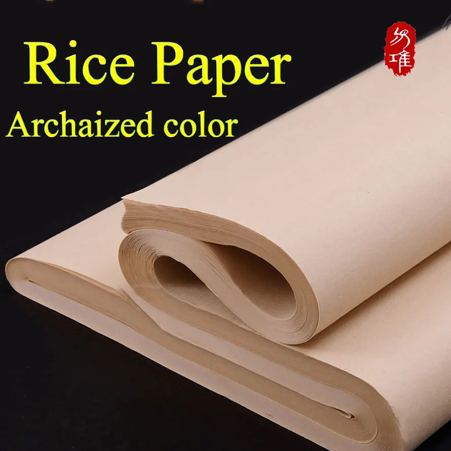 Chinese Archaize color Rice Paper Chinese for Painting Calligraphy paper for Painting Art paper Supplies