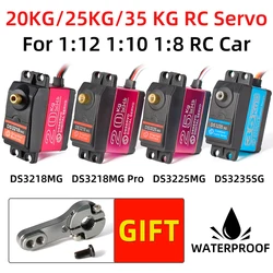 Dsservo Waterproof Servo DS3218 20KG DS3225 25KG DS3235 35KG 180/270 Degree for 1/8 1/10 1/12 RC Cars Metal Gear Digital Servo